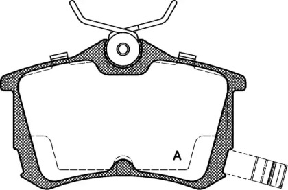 Комплект тормозных колодок OPEN PARTS BPA0695.02