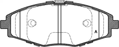 Комплект тормозных колодок OPEN PARTS BPA0696.00