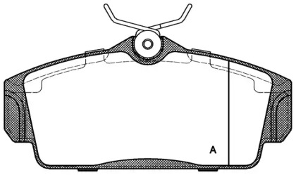 Комплект тормозных колодок OPEN PARTS BPA0704.00