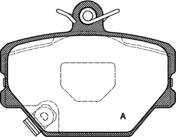 Комплект тормозных колодок OPEN PARTS BPA0705.02