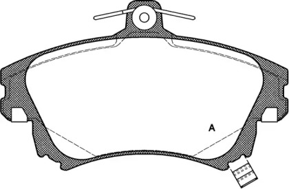 Комплект тормозных колодок OPEN PARTS BPA0708.02