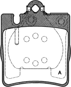 Комплект тормозных колодок OPEN PARTS BPA0709.00