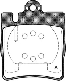 Комплект тормозных колодок OPEN PARTS BPA0709.10