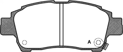 Комплект тормозных колодок OPEN PARTS BPA0712.02