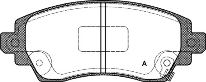 Комплект тормозных колодок OPEN PARTS BPA0716.02