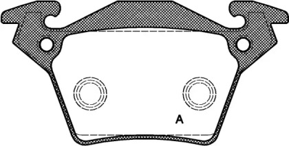 Комплект тормозных колодок OPEN PARTS BPA0717.00