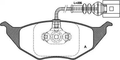 Комплект тормозных колодок OPEN PARTS BPA0718.11