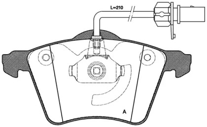 Комплект тормозных колодок OPEN PARTS BPA0721.02