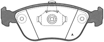 Комплект тормозных колодок OPEN PARTS BPA0722.00