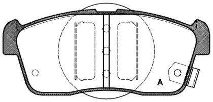 Комплект тормозных колодок OPEN PARTS BPA0724.02