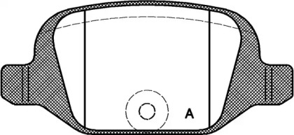 Комплект тормозных колодок OPEN PARTS BPA0727.00