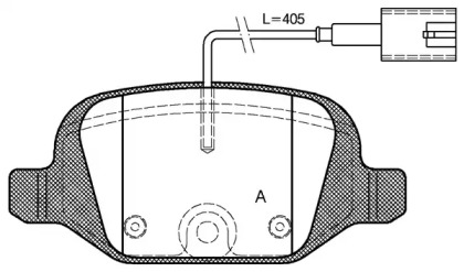 Комплект тормозных колодок OPEN PARTS BPA0727.12