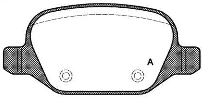 Комплект тормозных колодок OPEN PARTS BPA0727.20