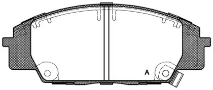 Комплект тормозных колодок OPEN PARTS BPA0735.02