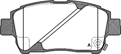 Комплект тормозных колодок OPEN PARTS BPA0740.02