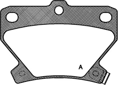 Комплект тормозных колодок OPEN PARTS BPA0741.02