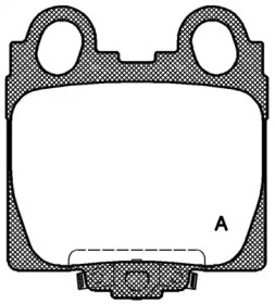 Комплект тормозных колодок OPEN PARTS BPA0743.04