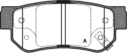 Комплект тормозных колодок OPEN PARTS BPA0746.02