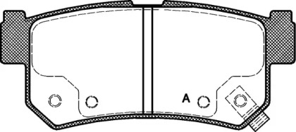 Комплект тормозных колодок OPEN PARTS BPA0746.62