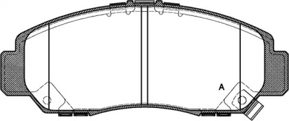 Комплект тормозных колодок OPEN PARTS BPA0747.12