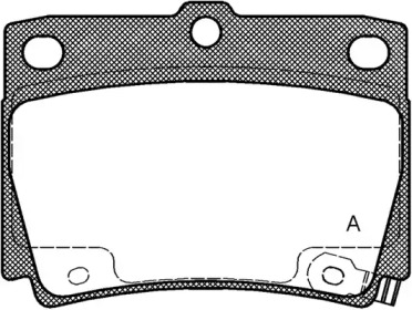 Комплект тормозных колодок OPEN PARTS BPA0750.02