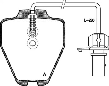 Комплект тормозных колодок OPEN PARTS BPA0752.22