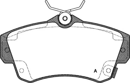 Комплект тормозных колодок OPEN PARTS BPA0753.02