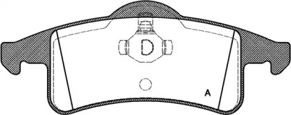 Комплект тормозных колодок OPEN PARTS BPA0758.00