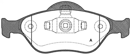 Комплект тормозных колодок OPEN PARTS BPA0766.00