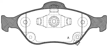 Комплект тормозных колодок OPEN PARTS BPA0766.12