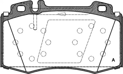 Комплект тормозных колодок OPEN PARTS BPA0769.00