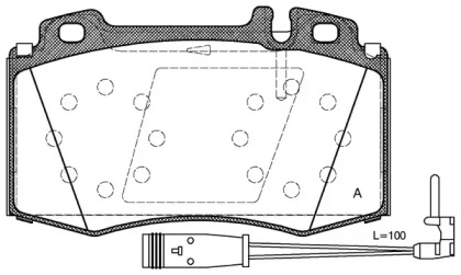 Комплект тормозных колодок OPEN PARTS BPA0769.02