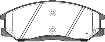 Комплект тормозных колодок OPEN PARTS BPA0771.02