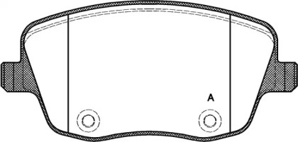 Комплект тормозных колодок OPEN PARTS BPA0775.00