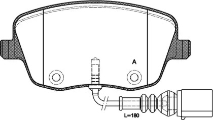 Комплект тормозных колодок OPEN PARTS BPA0775.01