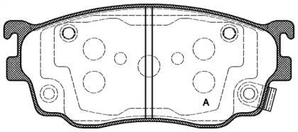 Комплект тормозных колодок OPEN PARTS BPA0800.02