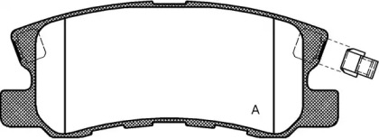 Комплект тормозных колодок OPEN PARTS BPA0803.02