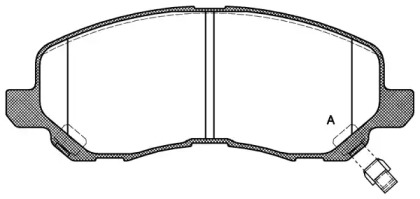 Комплект тормозных колодок OPEN PARTS BPA0804.12