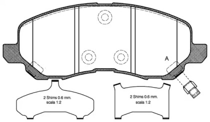 Комплект тормозных колодок OPEN PARTS BPA0804.31