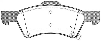 Комплект тормозных колодок OPEN PARTS BPA0810.02