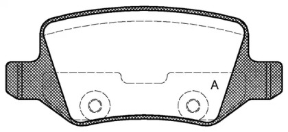 Комплект тормозных колодок OPEN PARTS BPA0818.00