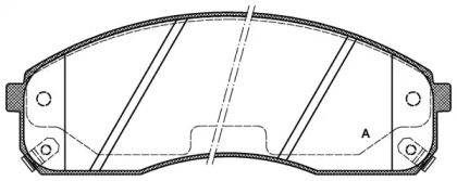 Комплект тормозных колодок OPEN PARTS BPA0821.02