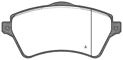 Комплект тормозных колодок OPEN PARTS BPA0822.00