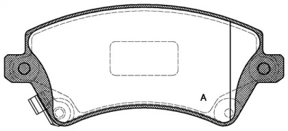 Комплект тормозных колодок OPEN PARTS BPA0822.12