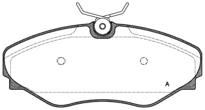 Комплект тормозных колодок OPEN PARTS BPA0834.20