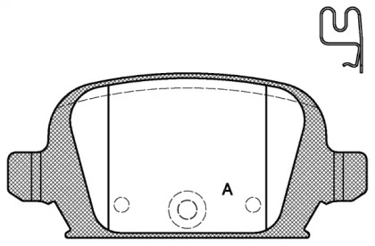 Комплект тормозных колодок OPEN PARTS BPA0835.02