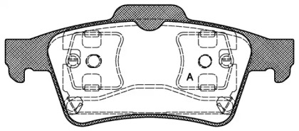 Комплект тормозных колодок OPEN PARTS BPA0842.00