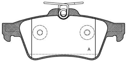 Комплект тормозных колодок OPEN PARTS BPA0842.20