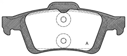 Комплект тормозных колодок OPEN PARTS BPA0842.30