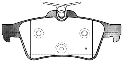 Комплект тормозных колодок OPEN PARTS BPA0842.40